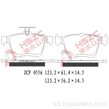 Padera de freno de cerámica FMSI D1761 para VW